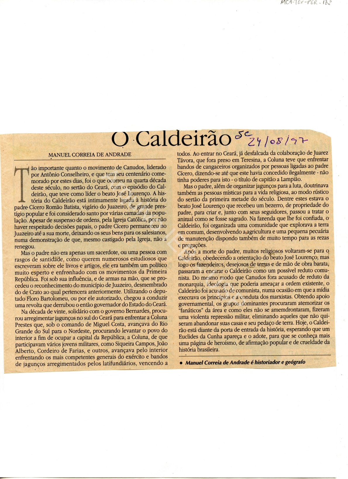 “O caldeirão”